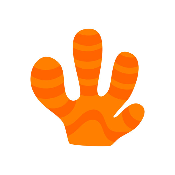 明亮橙色的圆形珊瑚礁枝条图片下载