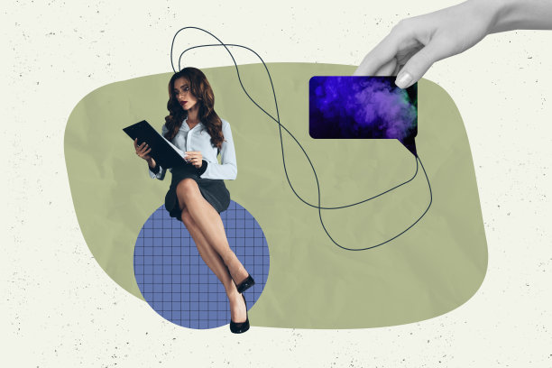 时尚艺术创意全彩杂志照片拼贴，快乐的女孩和男孩站在一起，气泡沟通聊天通知对话交流图片下载