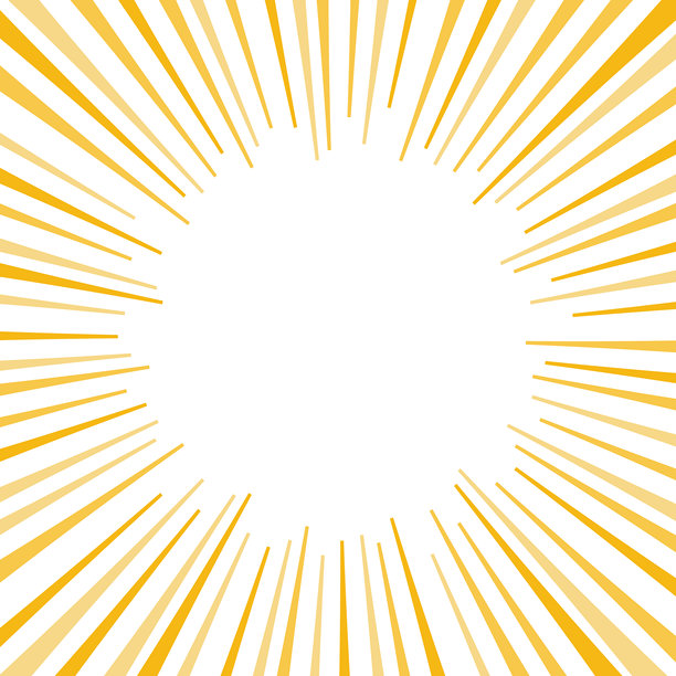 黄色放射线框架素材图片下载