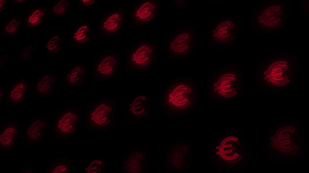 美元标志图标粒子货币渐变动态图形4K库存照片图片下载