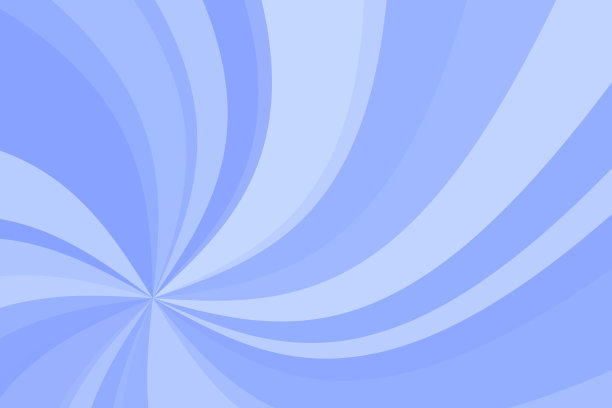 五彩缤纷的旋转阳光插图。冷色调的酷炫背景素材。图片下载