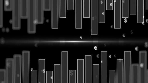 股票市场抽象背景的图表和图形。金融和商业投资概念。4K库存照片图片下载