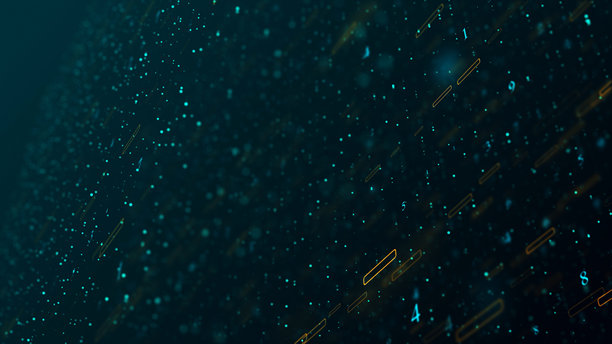 二进制代码数据传输，人工智能，云计算 - 4K库存照片图片下载