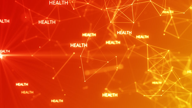 医疗创新概念背景的健康护理图标图案 4K 股票照片图片下载