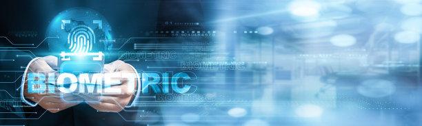 生物识别安全专家使用移动智能手机和生物识别图标网络连接来增强数据保护，随着面部识别技术和指纹扫描的增长。图片下载