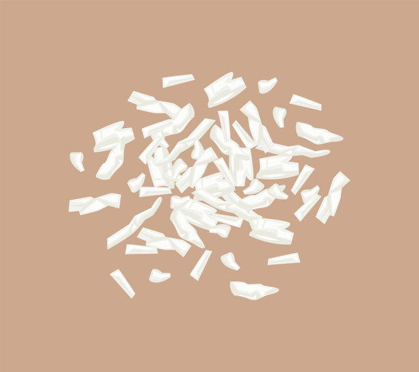 椰子片孤立。矢量卡通平面插图。俯视图图片下载