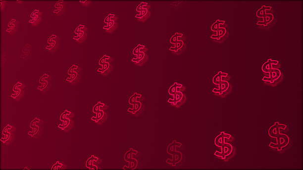 美元符号图标粒子货币渐变动态图形4K库存照片图片下载