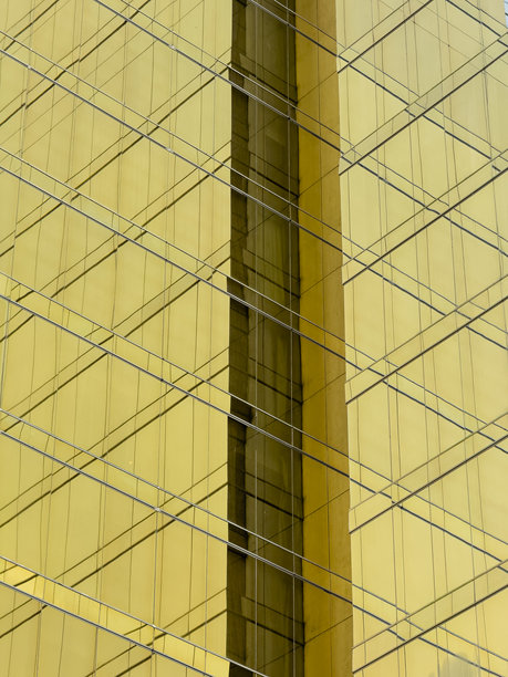 商业区建筑的玻璃幕墙 - 股票照片图片下载