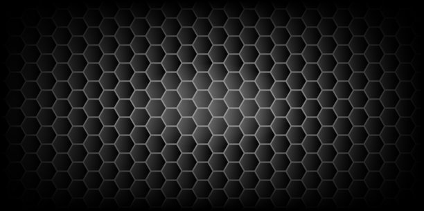 黑白图案背景的黑白照片。图案由六边形组成。图片下载