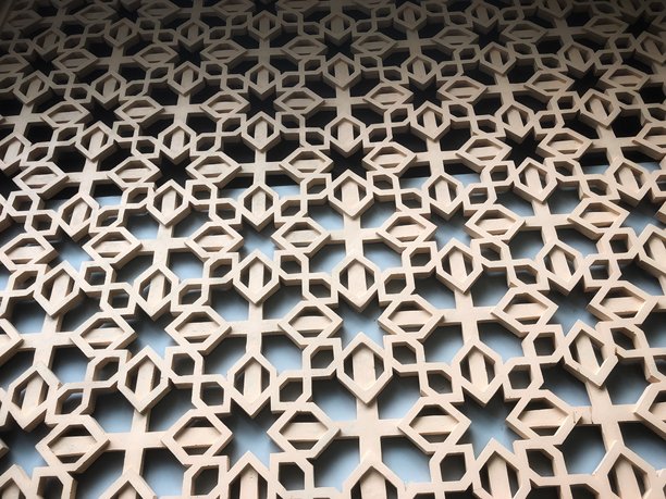 清真寺墙壁独特纹理的照片图片下载