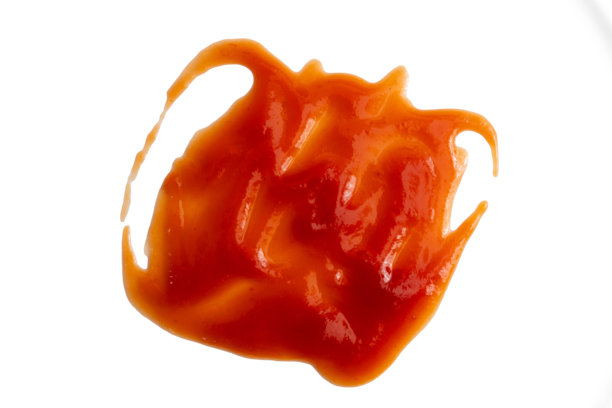 白色背景上的番茄酱照片，高分辨率图像，使用45MP相机拍摄。图片下载