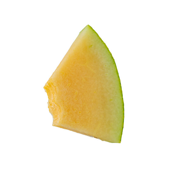 高质量的白色背景上的蜜瓜切片PNG图片。图片下载