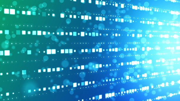 抽象数字流动粒子。网络连接背景。大数据可视化。科技背景。3D渲染。4K照片图片下载