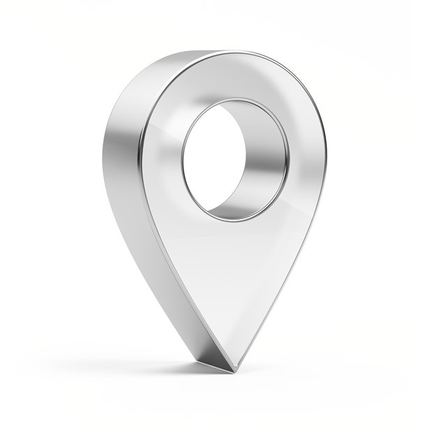 指针图标，位置符号。GPS，旅行，导航，地点定位概念。3D渲染图片下载