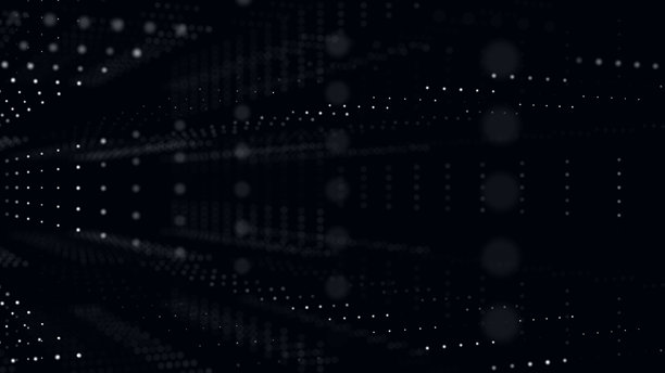 数字网络连接中的数字虚拟空间与粒子。高速连接和数据分析技术的数字背景概念。4K照片图片下载