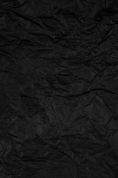 皱褶的黑色纸张纹理。深色皱纹背景。库存照片。图片下载