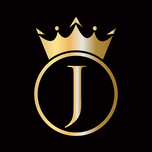 字母J上的皇冠标志概念，带有皇冠图标的矢量模板，适用于美容、珠宝、时尚和优雅的象征图片下载
