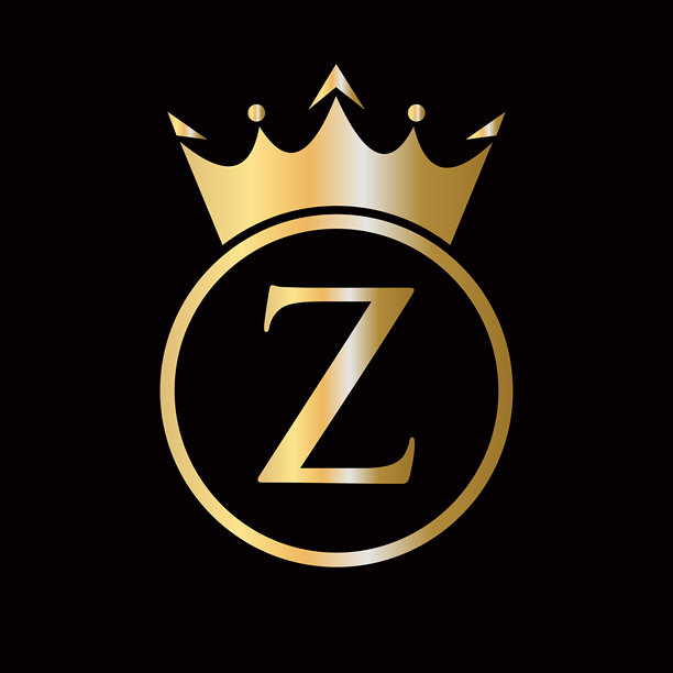 字母Z上的皇冠标志概念，带有皇冠图标的矢量模板，适用于美容、珠宝、时尚和优雅的象征图片下载