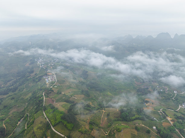 桂林阳朔的遇龙河航拍照片，展示了金龙巡游河流的烟花表演，拍摄于无人机。图片下载