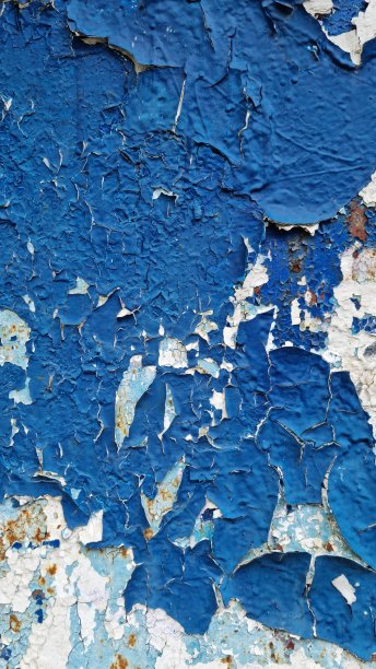 墙上旧油漆的纹理。开裂和剥落，适合用作背景的照片图片下载