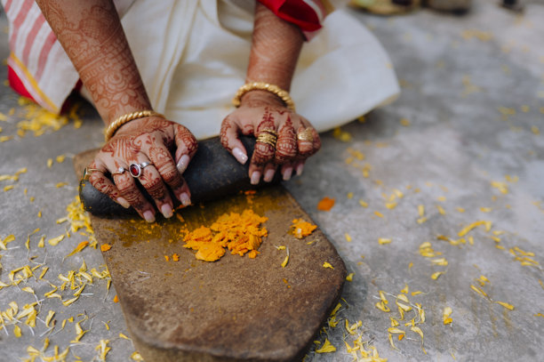 孟加拉婚礼仪式“盖霍鲁德”的特写照片图片下载