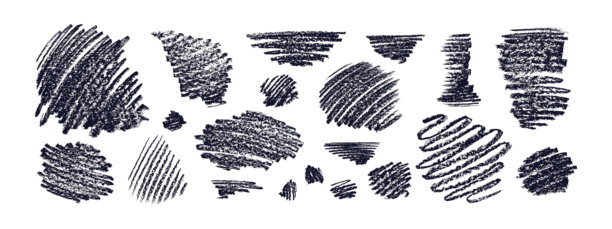 粉笔、铅笔笔触套装。矢量艺术画笔化妆图片下载