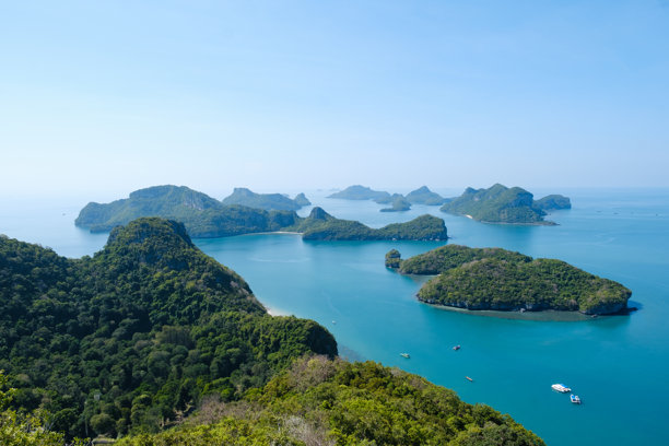 泰国苏梅岛附近的穆克安通国家海洋公园风景照片图片下载