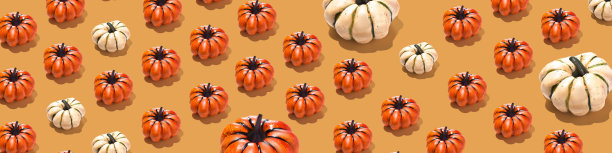 万圣节图案。橙色南瓜背景壁纸照片图片下载