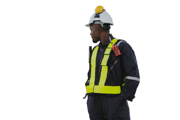 工程师，维修工，工业厂房，白色背景，抠图路径（照片）图片下载