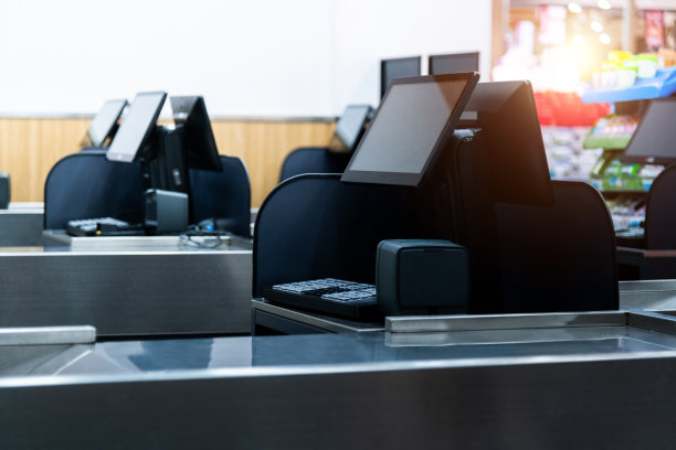超市的收银设备图片下载