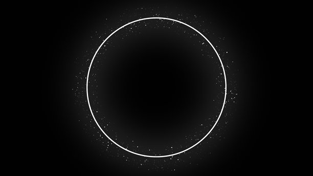 黑色背景上的圆形图标动画 4K 高清库存照片图片下载