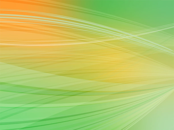 奇妙的波浪图案抽象背景素材_浅绿色与橙色图片下载