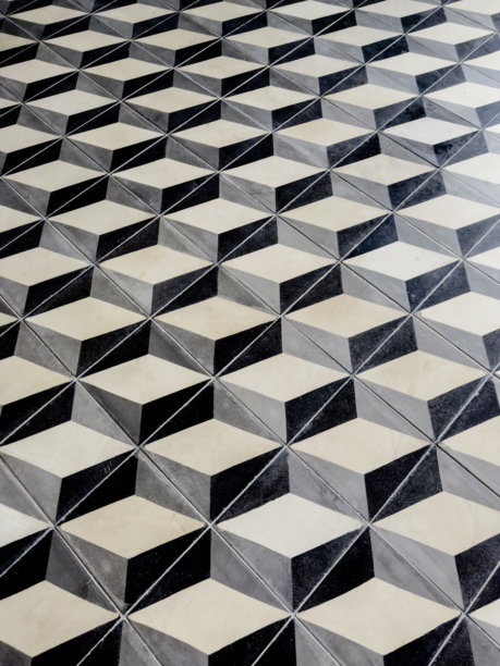 六边形瓷砖地板背景 - 库存照片图片下载