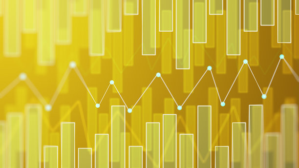 股票市场抽象背景的图表和图形。金融和商业投资概念。4K库存照片图片下载