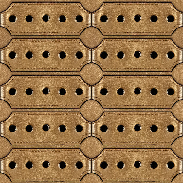 无缝4K照片纹理材料，金色光泽华丽的皮革表面。图片下载