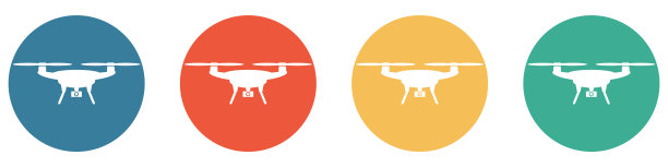 展示照片无人机的彩色按钮图片下载