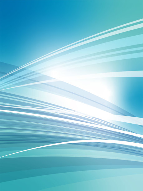 抽象波浪背景素材，带有速度感_浅蓝色图片下载