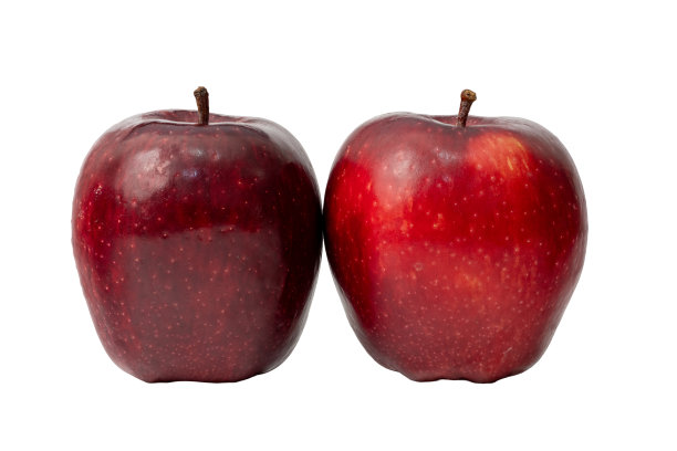 高分辨率红苹果水果照片，使用45MP相机在白色背景上拍摄。图片下载