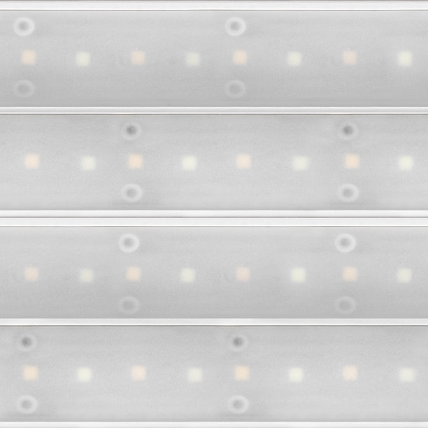 无缝的4K照片纹理材料，白色LED灯板带有二极管和反射器。图片下载