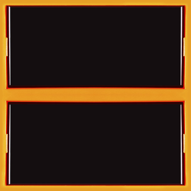 无缝的4K照片纹理材料，橙色和黑色塑料科技瓷砖面板表面。图片下载