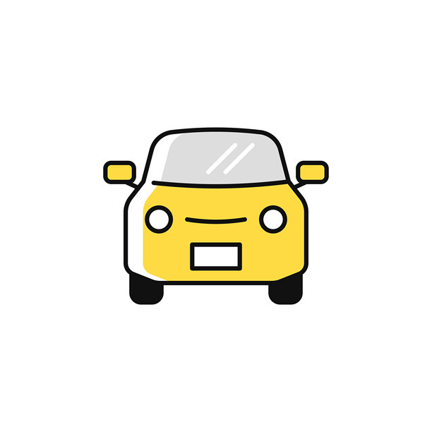 汽车简单矢量图标插图素材图片下载