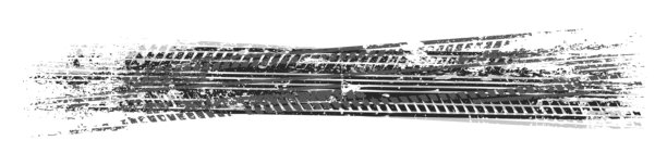 磨损的轮胎痕迹，带有泥土飞溅和脏污的刹车痕迹。卡车、汽车或摩托车的轮胎花纹轮廓。非常适合越野、摩托运动和赛车设计。矢量插图图片下载