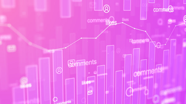 社交媒体分析图表 - 4K库存照片图片下载