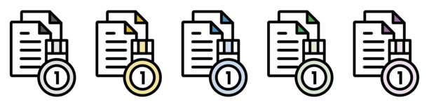 插图图标素材集：运动护理文件图片下载