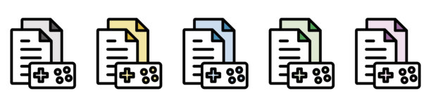 插图图标素材集：运动护理文件图片下载