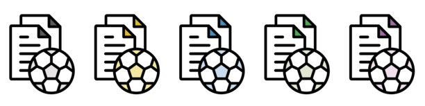 插图图标素材集：运动护理文件图片下载