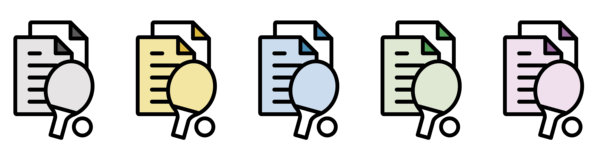 插图图标素材集：运动护理文件图片下载