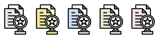 插图图标素材集：运动护理文件图片下载