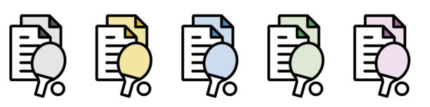 插图图标素材集：运动护理文件图片下载