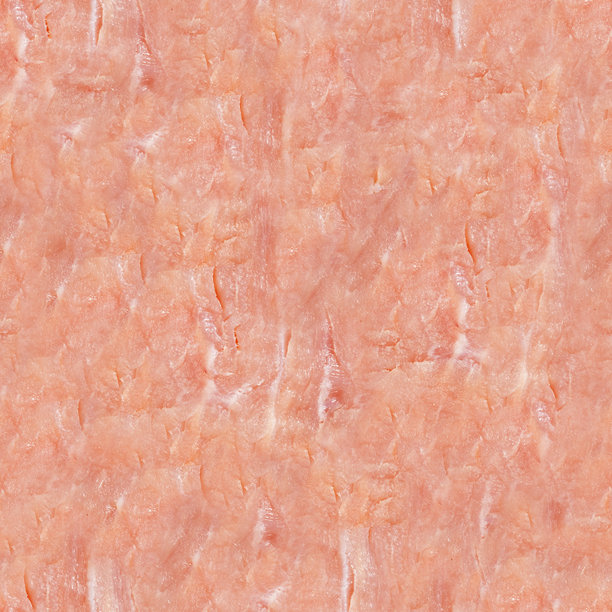 无缝4K烟熏咸猪肉纹理照片。图片下载